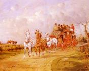 乔治 怀特 : The Royal Mail Crossing A Bridge